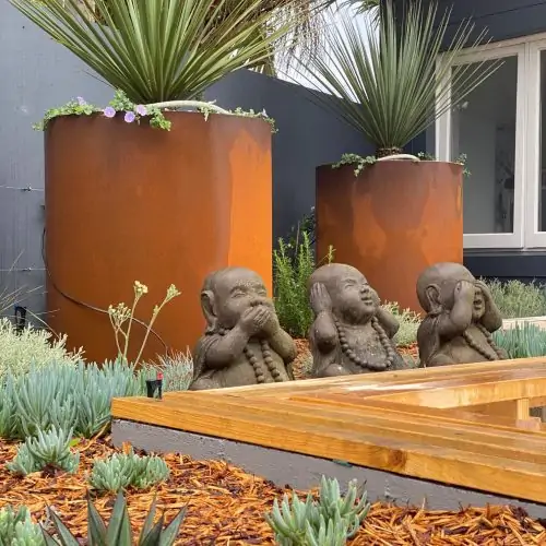 Outdoor modern coastal pots, landscape designers, eastern suburbs