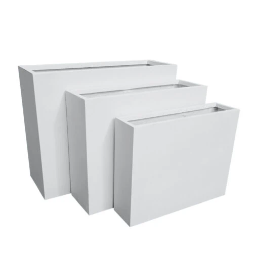 Garden tall troughs in White